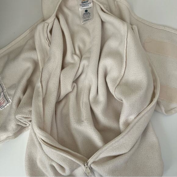 Halo Micro-Fleece SleepSack Swaddle cream ivory off-white - Picture 3 of 6